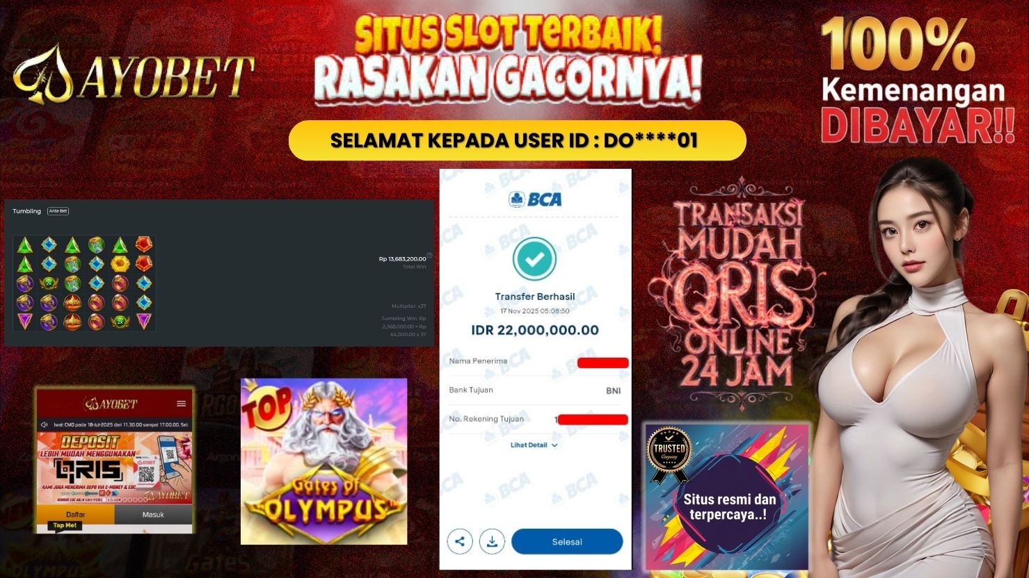 AYOBET JACKPOT SLOT GATES OF OLYMPUS